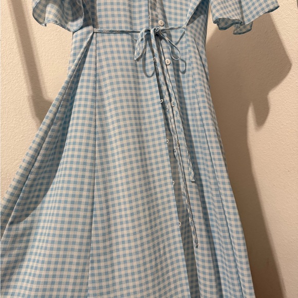 ASOS Light Blue Gingham Maxi Dress - Picture 7 of 9